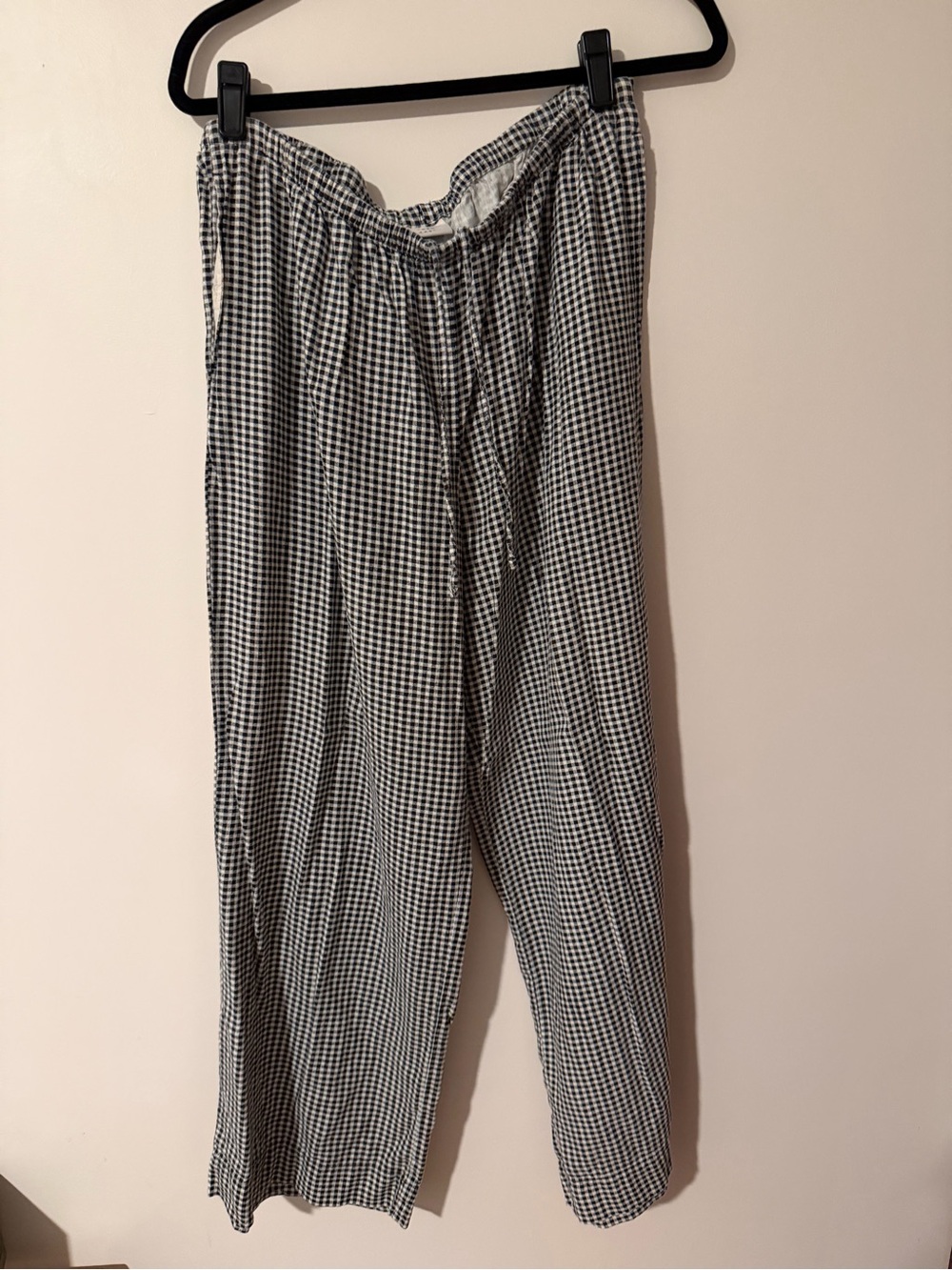 a new day Black & White Gingham Wide-Leg Pants